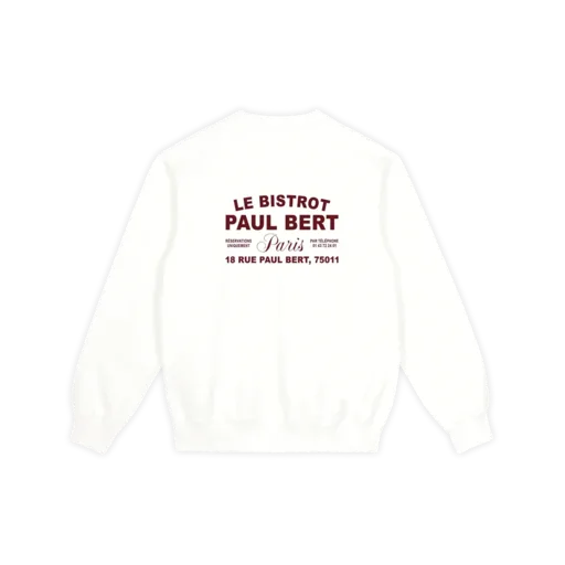 Le Sweatshirt Blanc — Le Bistrot Paul Bert